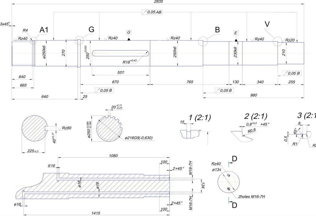 Rebar shaft drawing, ESTIMATOR.PRO
